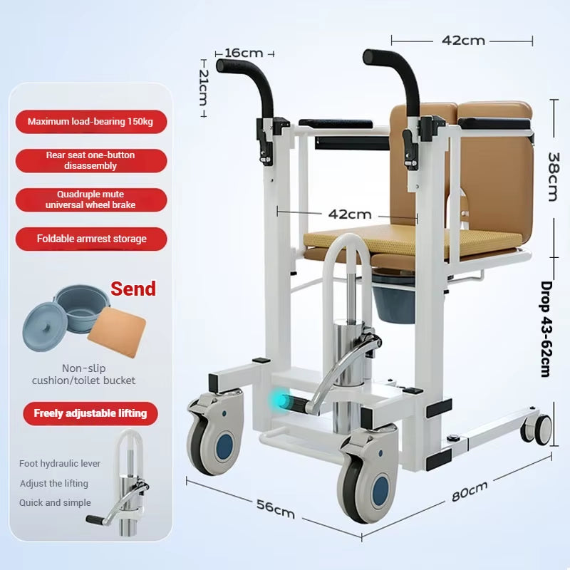 Revolutionary Multi-Functional Hydraulic Lift Chair for Elderly and Disabled Care - Effortless Mobility and Comfort!
