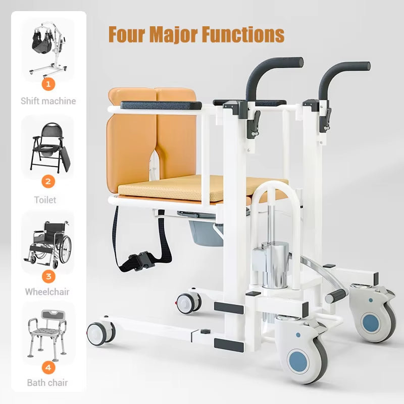 Revolutionary Multi-Functional Hydraulic Lift Chair for Elderly and Disabled Care - Effortless Mobility and Comfort!